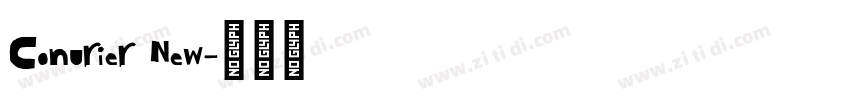 Conurier New字体转换